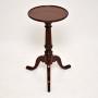 Antique Victorian Carved Mahogany Wine Table