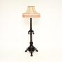 Antique Victorian Carved Mahogany Floor Lamp