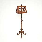 Antique Victorian Carved Walnut Music Stand