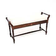 Antique Victorian Inlaid Rosewood Piano Duet Stool