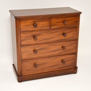 Antique Victorian Mahogany Chest Of Drawers