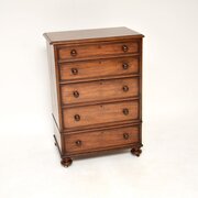 Antique Victorian Mahogany Chest Of Drawers