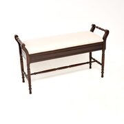 Antique Victorian Mahogany Duet Piano Stool