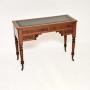 Antique Victorian Mahogany Leather Top Desk