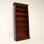 Antique Victorian Mahogany Open Bookcase