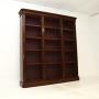 Antique Victorian Mahogany Open Bookcase