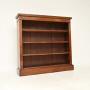 Antique Victorian Mahogany Open Bookcase
