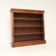 Antique Victorian Mahogany Open Bookcase