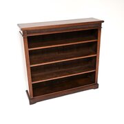 Antique Victorian Mahogany Open Bookcase