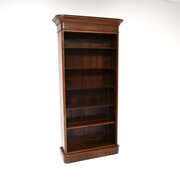 Antique Victorian Mahogany Open Bookcase