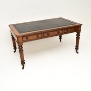 Antique Victorian Mahogany Partners Desk
