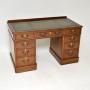 Antique Victorian Mahogany Pedestal Desk
