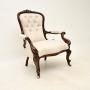 Antique Victorian Mahogany Spoon Back Armchair
