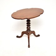 Antique Victorian Mahogany Tilt Top Side Table