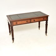 Antique Victorian Mahogany Writing Table / Desk