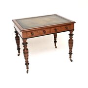 Antique Victorian Mahogany Writing Table / Desk
