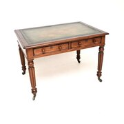 Antique Victorian Mahogany Writing Table / Desk