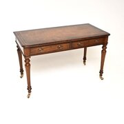 Antique Victorian Mahogany Writing Table / Desk