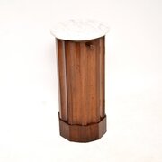 Antique Victorian Marble Top Mahogany Cabinet