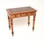 Antique Victorian Satin Wood Writing Table / Desk