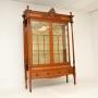 Antique Victorian Satinwood Display Cabinet