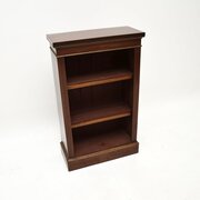 Antique Victorian Style Mahogany Open Bookcase
