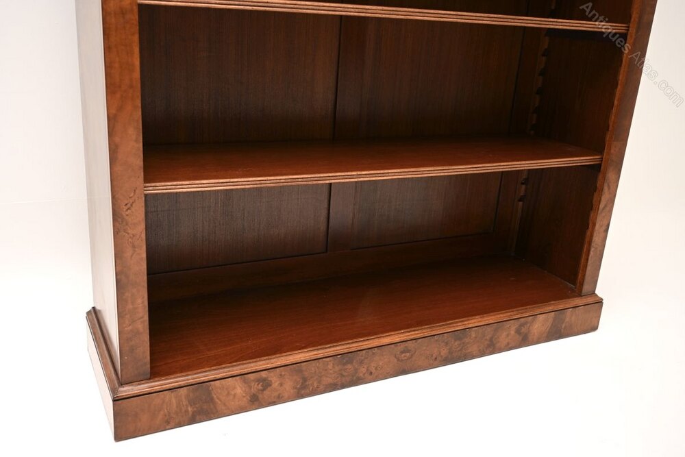 Antique Victorian Style Walnut Open Bookcase as592a14756 / 12973