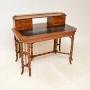 Antique Victorian Walnut Desk by Howard & Sons