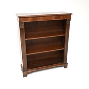 Antique Victorian Walnut Open Bookcase