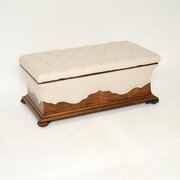 Antique William IV Burr Walnut Ottoman Stool