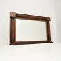 Antique William IV Mahogany Over Mantle Mirror