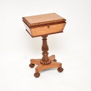 Antique William IV Satin Wood Tea Poy / Side Table