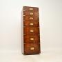 Yew Wood Campaign Chest of Drawers