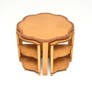 Art Deco Birds Eye Maple Nesting Coffee Table
