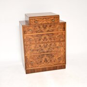 Art Deco Burr Walnut Chest Of Drawers