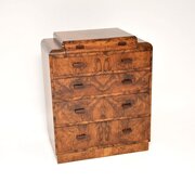 Art Deco Burr Walnut Chest Of Drawers