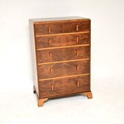 Art Deco Burr Walnut Chest Of Drawers