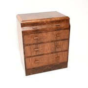 Art Deco Burr Walnut Chest Of Drawers