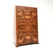 Art Deco Burr Walnut Chest Of Drawers
