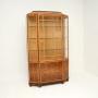 Art Deco Burr Walnut Display Cabinet