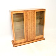 Art Deco Burr Walnut And Sycamore Cabinet