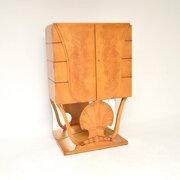 Art Deco Burr Walnut And Sycamore Cocktail Cabinet