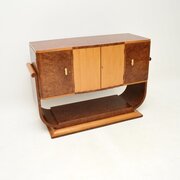 Art Deco Burr Walnut And Sycamore Sideboard