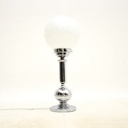 Art Deco Chrome And Glass Table Lamp