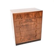 Art Deco Figured Walnut Chest of Drawers