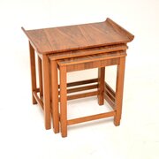 Art Deco Figured Walnut Nest Of Tables