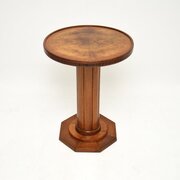 Art Deco Figured Walnut Occasional Side Table