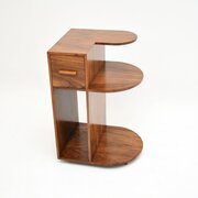 Art Deco Figured Walnut Side Table