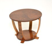Art Deco Figured Walnut Side / Coffee Table