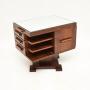 Art Deco Satin Birch Revolving Occasional Table